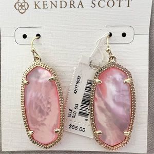 Kendra Scott Elle Earrings in Blush Mother-of-Pearl